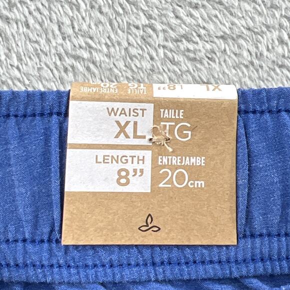 NEW Prana L Mens 8" Metric E-Waist Board Shorts‎ Blue Swim UPF50+ - Picture 9 of 13